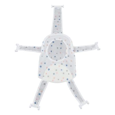 Pentagonal Bath Seat Support Net, Non-Slip, Adjustable, Universal, Breathable Mesh, Soft Headrest, Baby Bath Net for Baby Bathing Equipment (Star