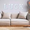 WOODOUNAI Rustic White Wooden Letter, Unpainted Wall Letter, Decorative Retro Sign for Crafts, Home, and Party Projects (N) view 4