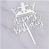 Cake Toppers, Acrylic Cupcake Decorations for Birthday, Wedding, Party, Gold, 50 Pieces view 1