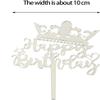 Cake Toppers, Acrylic Cupcake Decorations for Birthday, Wedding, Party, Gold, 50 Pieces view 2