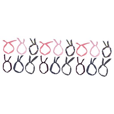 FRCOLOR 18-Piece Retro Wire Bow Headbands for Women, Assorted Colors