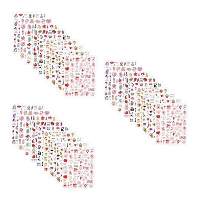 Beavorty 27-Sheet Valentine's Day Nail Sticker Set