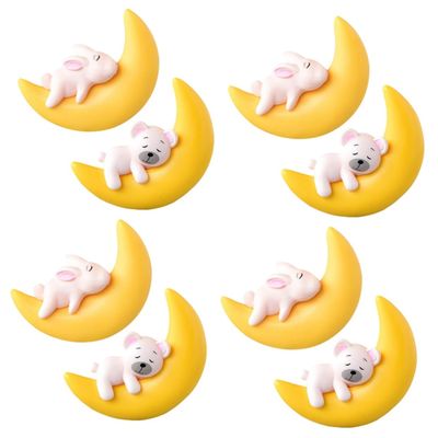 Uonlytech 8-Piece Floating Moon Decorations for Aquariums