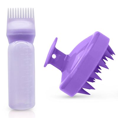 Lonimia Hair Dye Applicator Bottle with Comb and Scalp Massage Comb