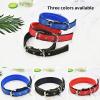 Dog Leash for Small to Large Dogs, Adjustable Dog Collar with Anti-Bite Metal Chain, Durable, Manual Neck Adjustment, Blue, 1.2 m, S view 3