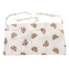 Bedside Hanging Storage Bag, Double-Layer Cotton Organizer for Stroller, Diapers, Toys and Tissues (Bear Head) view 1