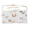 Bedside Hanging Storage Bag, Double-Layer Cotton Organizer for Stroller, Diapers, Toys and Tissues (Bear Head) view 4