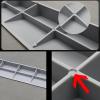 GODARM Wheelchair Curb Ramp, Plastic Threshold Ramp, Non-Slip Triangular Mat, Black, 99 × 16 × 7.5 cm view 3