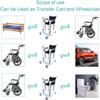 EYPKPL Patient Lift Transfer Wheelchair with Padded Seat view 3