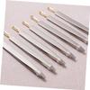 Beavorty 2-Piece Stainless Steel Eyebrow Tweezers with Flat and Angled Tips view 2