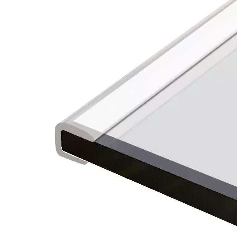 Hydravex U-Shaped Clear PVC Table Edge Protector, 3 m