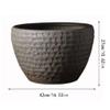 HUMAJORY Large Ceramic Faux-Stone Aquarium, Water Lily/Lotus Tank, Outdoor Goldfish Pond (42 cm) view 2