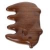 Hedgehog-Shaped Wooden Comb with Wide Teeth, Portable Scalp Massage Comb view 1