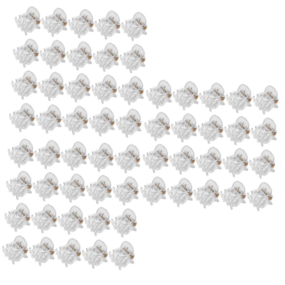 FOMIYES 72-Piece Mini Transparent Hair Claw Clips for Women and Girls