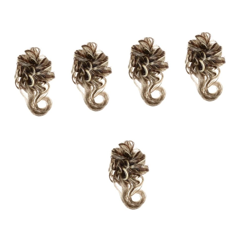 FRCOLOR 5-Piece Messy Bun Ponytail Hairpieces