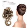 FRCOLOR 5-Piece Messy Bun Ponytail Hairpieces view 2