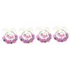 FRCOLOR 4-Piece Purple Floral Wreath Headbands view 1