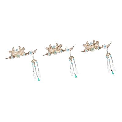 FRCOLOR 3-Piece Hair Stick and Hair Clip Set