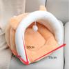 AMYSTY Plush Pet Bed and Cave Bed, Pink, 55 × 45 × 30 cm view 2