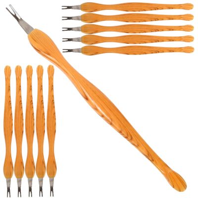10-Piece Stainless Steel Cuticle Pusher Set for Manicures
