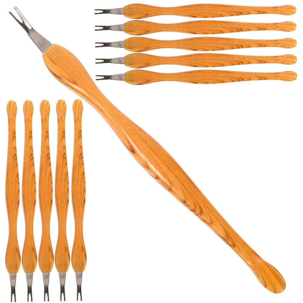10-Piece Stainless Steel Cuticle Pusher Set for Manicures