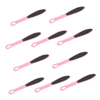 10-Piece Double-Sided Plastic Foot File with Callus Remover
