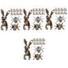 FOMIYES 120-Piece Gothic Spider Nail Art Charms view 1