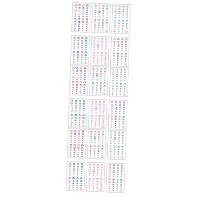 FOMIYES 30-Sheet Cartoon Nail Stickers for Girls and Boys