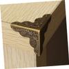 DOITOOL 80-Piece Antique Corner Protectors for Wooden Boxes, Antique Brown view 3