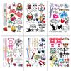 Dream Catcher Temporary Tattoo Sticker Set – Colorful Feather Designs view 1