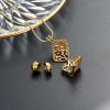 MYPOWER Cremation Ashes Urn Necklace, Hollow Square view 2