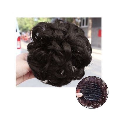 Synthetic Curly Hair Bun Chignon Clip-In Ponytail Extension