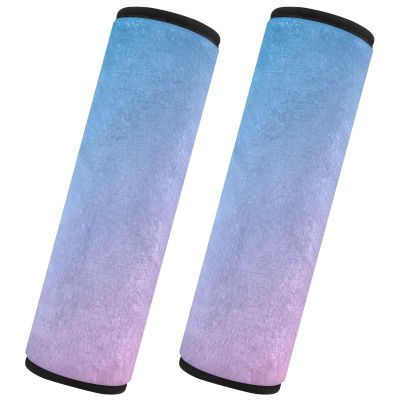 CHIFIGNO Gradient Purple Blue Seat Belt Shoulder Pads, 2-Pack