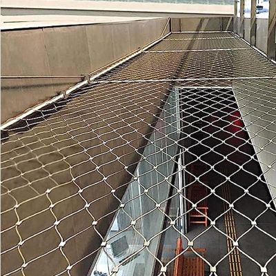POCHY 304 Stainless Steel Rope Mesh Safety Net, 3 x 4 m, 10 cm Mesh