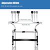 Height-Adjustable Folding Senior Walker with Axillary Support, 4 Wheels view 2