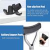Height-Adjustable Folding Senior Walker with Axillary Support, 4 Wheels view 4