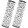 CHIFIGNO Seat Belt Pads, Black and White Polka Dot, 2-Pack, Universal, Size M view 1