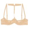 Agoky Women's Lace Open-Bust Bra, Sexy Ouvert Lingerie Bustier Top, Adjustable Straps, Sizes 4XL view 4