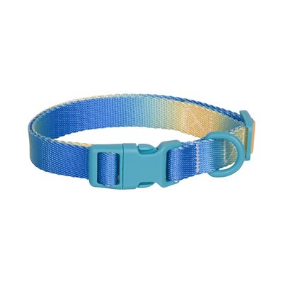 Newtensina Polyester Dog Collar - Yellow Blue - L