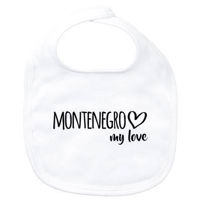 Huuraa Baby Bib Montenegro My Love Gift
