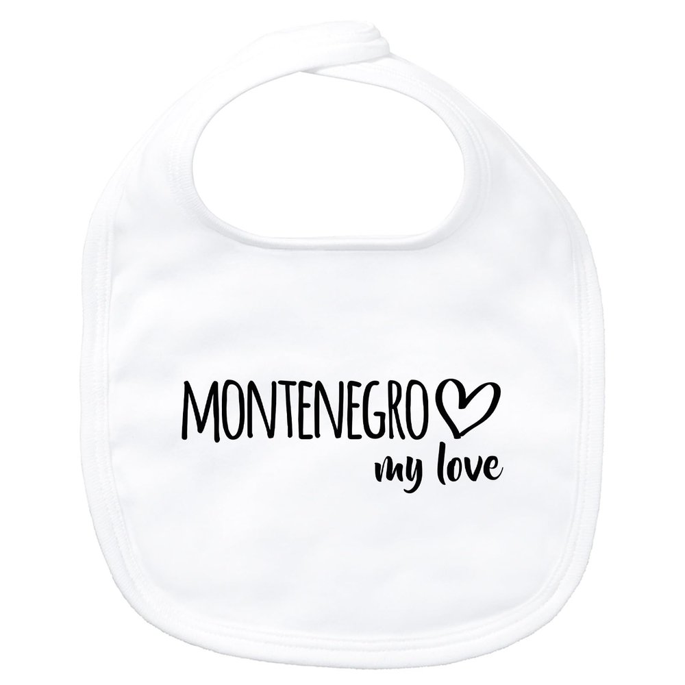 Huuraa Baby Bib Montenegro My Love Gift
