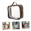 Beavorty Leopard Print Travel Makeup Bag, Splash-Resistant PU and Fabric view 3