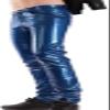 GOCTRN Men's Latex Jeans, Latex Pants with Pockets, Black, 3XL view 1