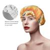 Shell and Sand Shower Cap, Double-Layer Waterproof Hair Cap view 4