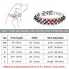 PU Leather Dog Collar with Studs, Adjustable (Brown, 16-22 cm) view 3
