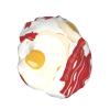 Bacon and Egg Yolk Pattern Shower Cap, Double-Layer Waterproof Hair Cover view 2