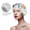 Colorful Rocks Shower Cap, Sleep Cap, Double-Layer, Waterproof, Elastic, Reusable Hair Cap view 3