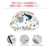 Colorful Rocks Shower Cap, Sleep Cap, Double-Layer, Waterproof, Elastic, Reusable Hair Cap view 4