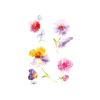 6-Piece Colorful Flower Temporary Tattoos for C-Section Scar Coverage view 1