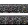 8 Sheets 3D Colorful Hibiscus Flower Nail Stickers view 2